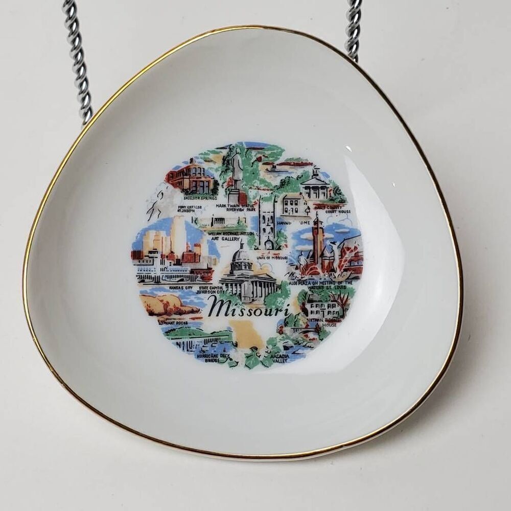 Vintage Missouri State Plate Saucer